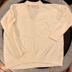 Cutout white sweater